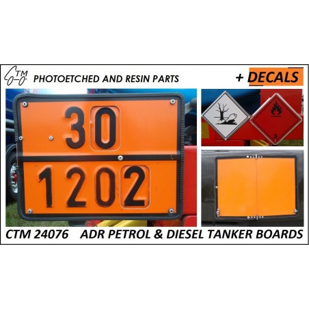 CTM 24076 ADR Petrol and diesel tanker boards