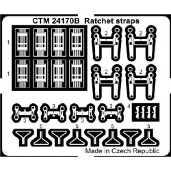 CTM 24170/A Ratchet straps (ORANGE)