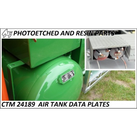 CTM 24189 Air tank data plates