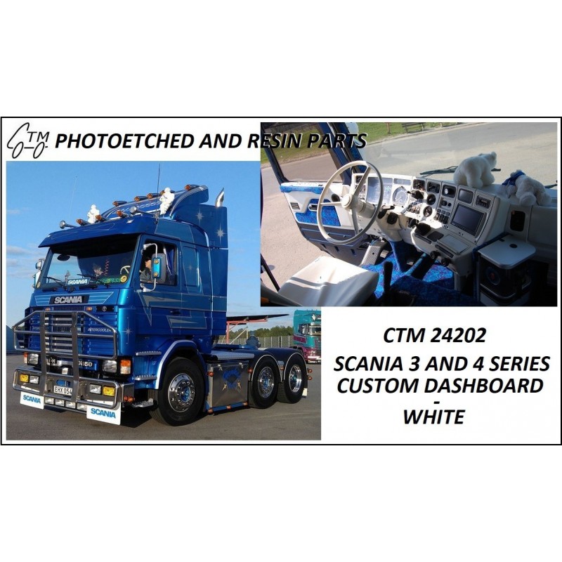 CTM 24202 Scania 3 and 4 series dashboard custom white